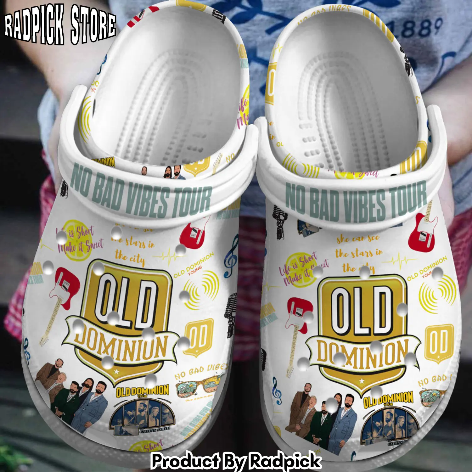 Radpick premium old dominion music clogs shoes comfortable for men women rp6522178